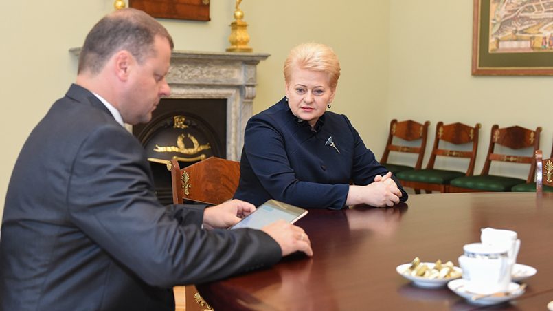 Saulius Skvernelis ir Dalia Grybauskaitė / Šaltinis: regnum.ru