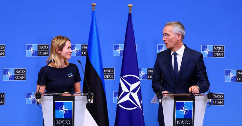 Генсек НАТО обсудил буи с премьером Эстонии