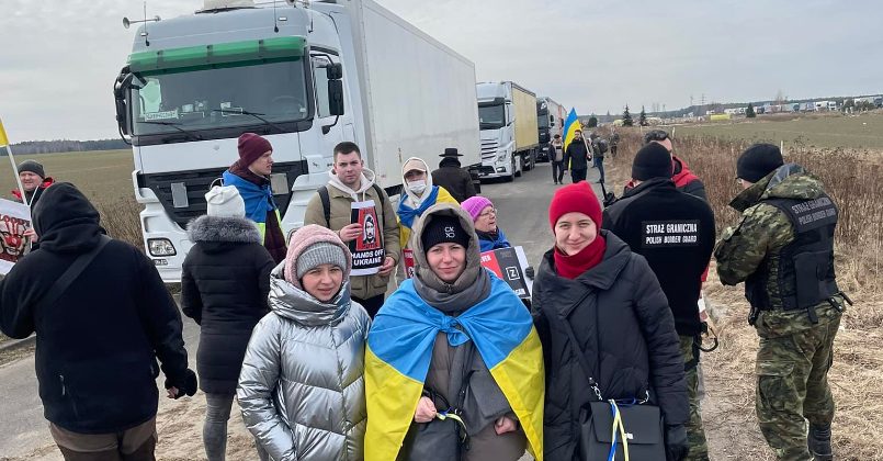 Украинские националисты блокируют выезд из Польши фурам из РФ и Беларуси