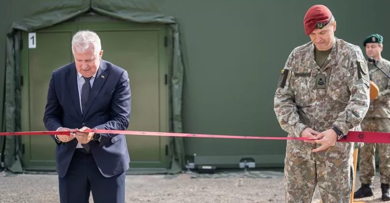 В Литве появился новый модульный лагерь для военных