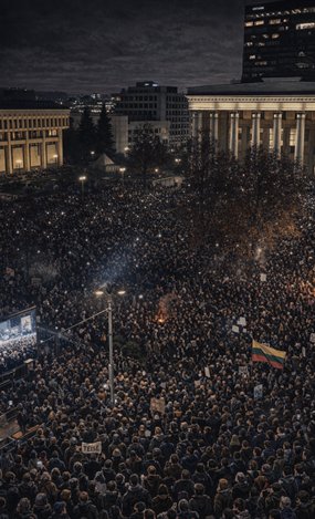 В Вильнюсе прошёл многотысячный митинг в защиту свободы СМИ