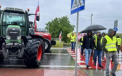 Польские фермеры заблокировали пункт пропуска на границе с Украиной