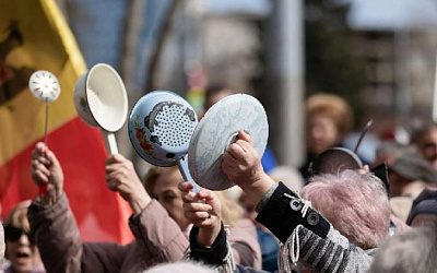 В столице Молдовы прошел антиправительственный марш